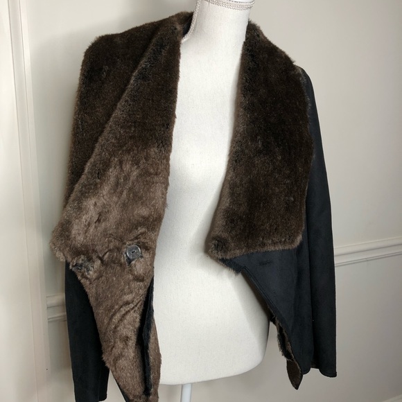 Scoop Faux Shearling Coat - Picture 3 of 4